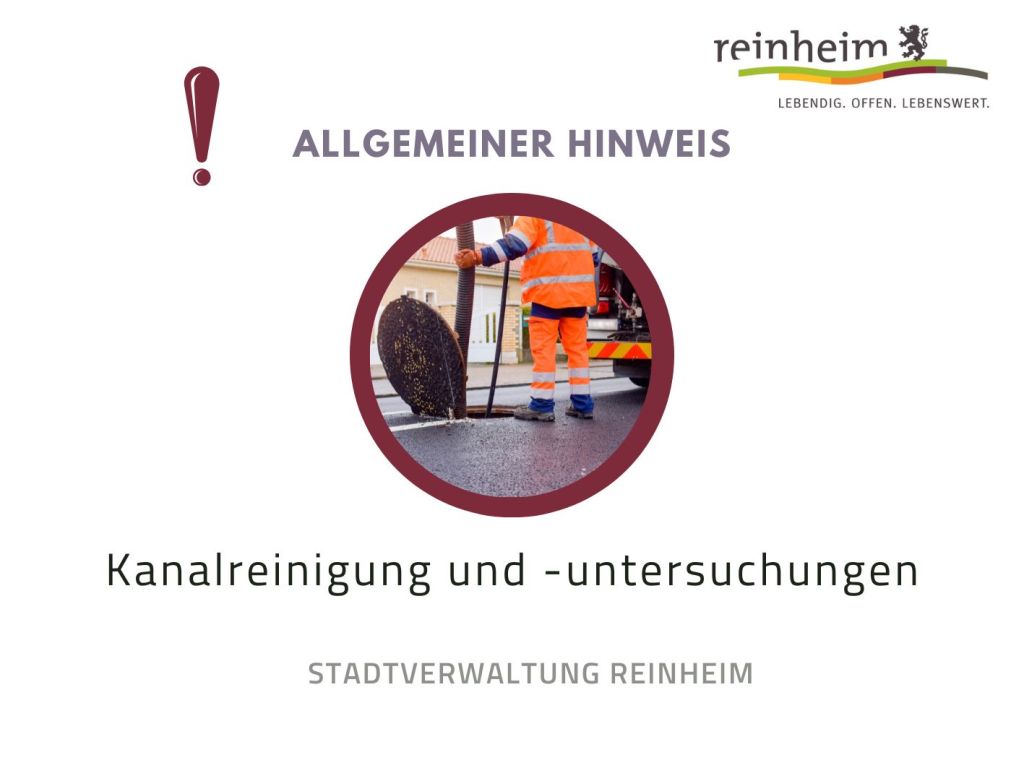 Anzeige (12 x 9 cm) - Kanalreinigung