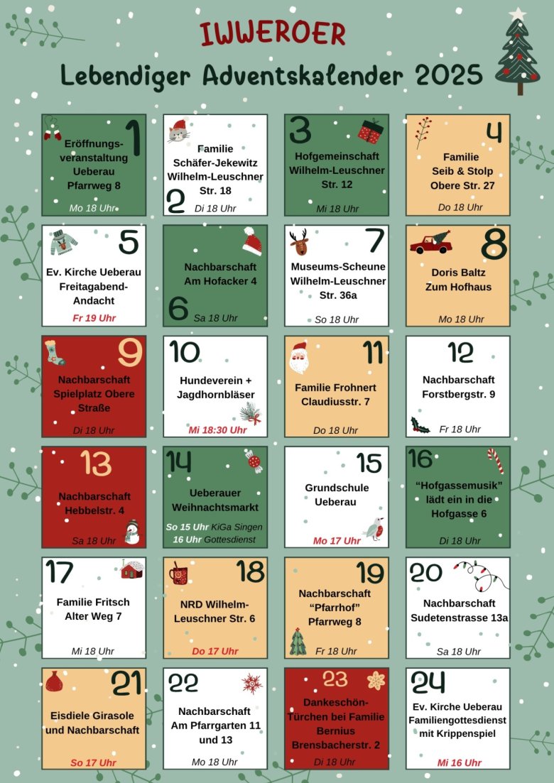 Lebendiger Adventskalender Ueberau 2025 - 2 Lebendiger Adventskalender Ueberau 2025 - 2